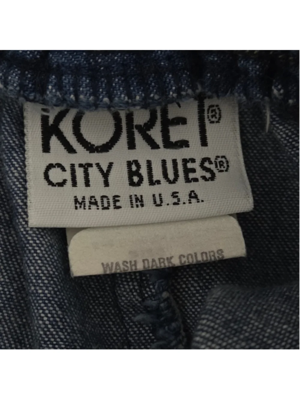 Koret Blue A-Line Denim Skirt Size 14 - Picture 3 of 5
